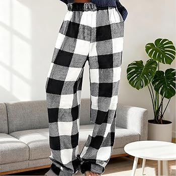 Plush Pajama Pants Women Fluffy Fleece Lounge Pants Fuzzy Warm Pj